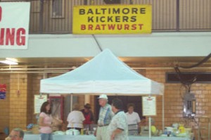 Selling Bratwurst at the Oktoberfest