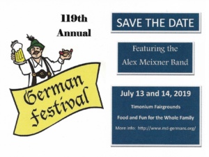 2019 German Festival July 13th & 14th