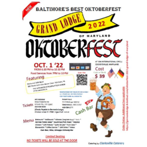 Details of Germania Lodge 2022 Oktoberfest
